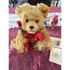 Vintage Steiff Teddy Bear Declaration Of Love 2000 NWT Mohair #028113 Germany